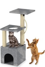 90CM CAT TREE CLIMBING TOWER ACTIVITY CENTRE KITTEN TALL SCRATCHING POST CONDO 