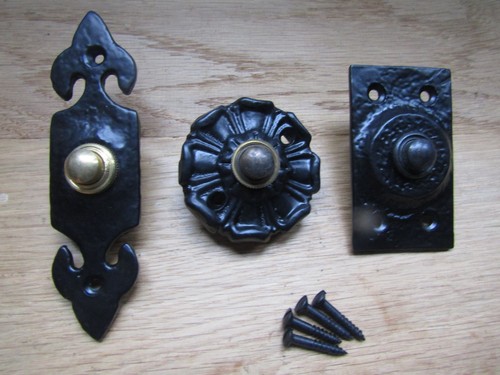 Cast iron door bell - iron, push