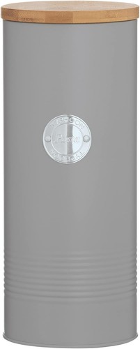 Living grey pasta storage jar - pasta,