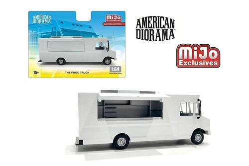 White food truck diecast - white,