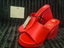 Zara Pink Mules Block Heels