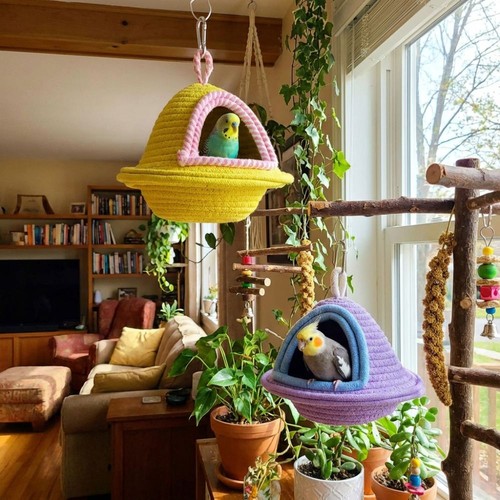 Bird sleep nest cage hut - bird,