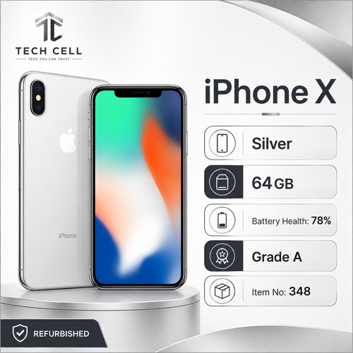 Apple iphone 64gb white - iphone, x