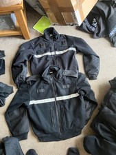 Ex Police Tornado Fleece Black Silver Security Uniform Patrol Small Regular