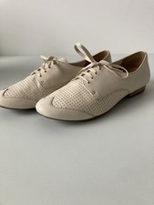 Clarks Active Air Henderson Way wingtip brogues cream leather Size 5UK Women’s