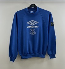 Everton Training Football Sweatshirt 1995/96 Adults Small Umbro H330