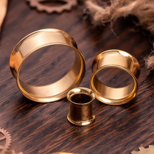 Gold double flare stainless - double,
