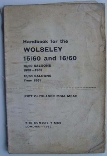 Wolseley 16 60 - &, 16/60