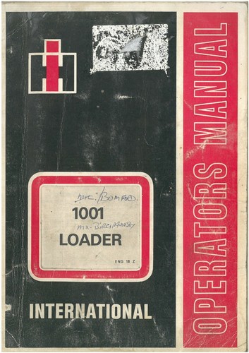 International 1001 loader - international,