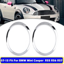 2x Gloss Chrome Headlight Trim