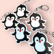 Penguin Keyrings - Pack of 5 -