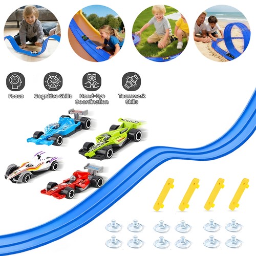 Car track flexible race - track,