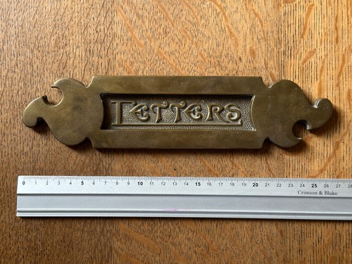 Antique victorian brass letter - victorian,