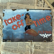 VINTAGE FLYING A GASOLINE OIL