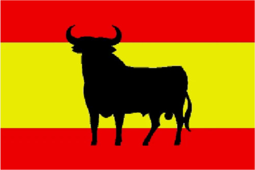 Spanish bull flag - , x