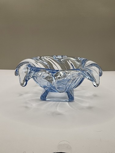 Bagley glass blue equinox vase - bagley,