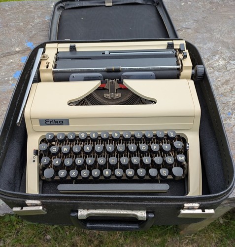 Vintage erika typewriter - vintage,