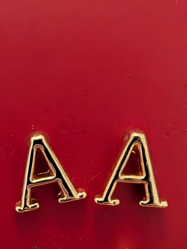 Letter earrings - letter, a