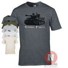 Achtung Panzer t-shirt tank WW2 German military armour Teeshirt World war Tanks