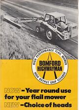 Bomford Highwayman Flail Mower 4 page brochure