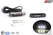 2 Pcs White Led Front Side Position Marker Lights 12v 24V Caravan Motorhome E9