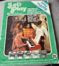 VINTAGE  MUSIC  BOOK, 1973, LET'S PLAY AUDITION CHORD ORGAN, green series