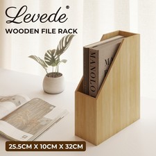 Levede Bamboo File Rack Wooden