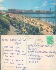 Clacton on Sea beach and pier Constance Ltd 1984 postmark Seascape Tourism