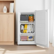 COMFEE 60L Freestanding Under Counter 48cm Upright Freezer Adjustable Thermostat