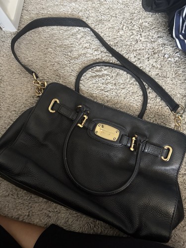Michael kors black pebbled - black,