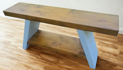 Farmhouse stool rustic wooden - stool,