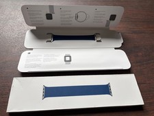 Genuine Apple Watch Braided Solo Loop 49mm 46mm 45mm 44mm (Atlantic Blue)