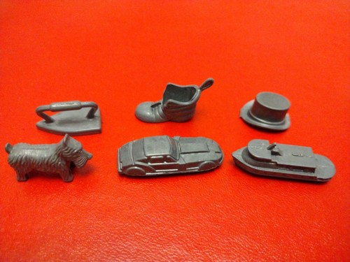 Vintage metal monopoly pieces - metal,
