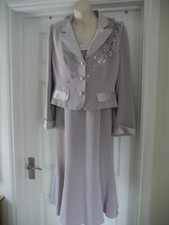 Mother of the Bride Outfit Dress Jacket Size 14 Coterie Designer Christening Asc