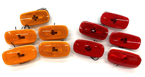 Pack amber and - red, marker/