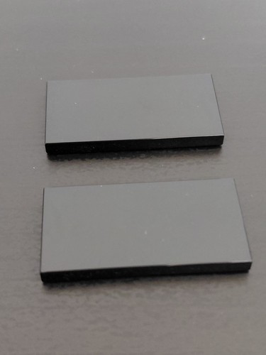 Lego flat tile 2x4 black