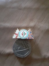 SWINDON TOWN ENGLAND FLAG BADGE