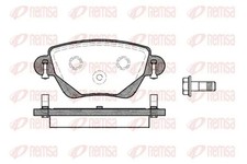Brake pads Rear Axle 0777.00 REMSA for JAGUAR FORD
