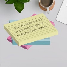 A6 Multi Coloured Flash Cards