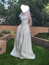 Ivory corset wedding dress - corset,