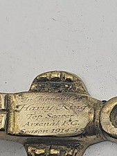 Rare Arsenal F.C. Antique Brass Cannon In Honour of Harry King Top Scorer 1915