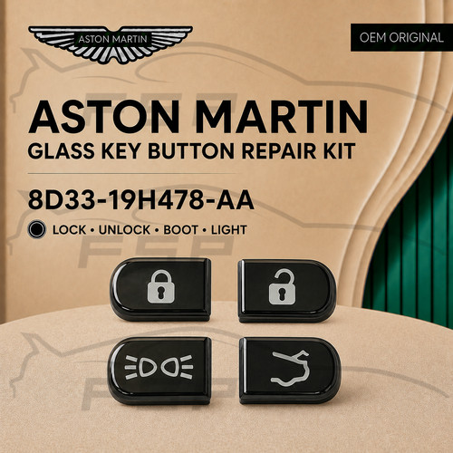 Aston martin glass key - martin, button