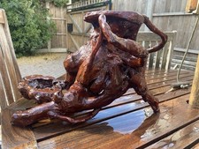 Bonsai Pot Rack Plant Display Stand Vintage Wood Display Base