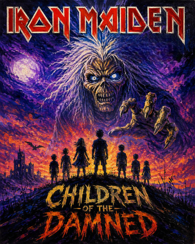 Iron maiden sew on patch - iron,