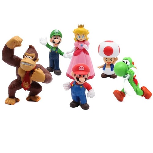 6pcs set super mario - super,