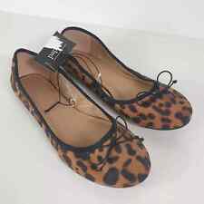 Matalan Papaya Flat Depop Women's Shoes UK 4 & 5 Panther Brown