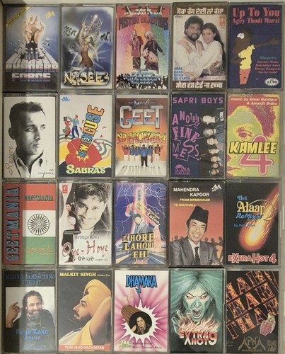 Punjabi bhangra cassettes - punjabi,