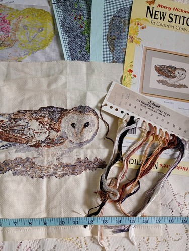 Owl vintage cross stitch kit - owl,