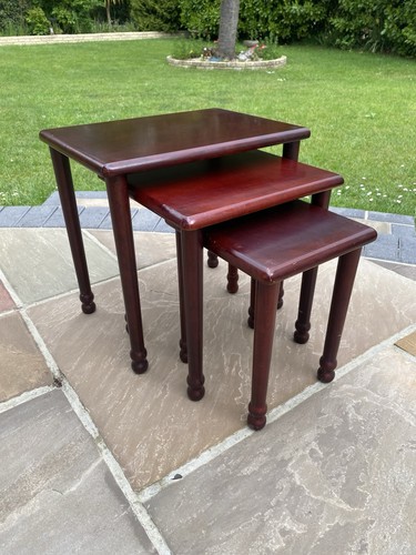 Dark red wood set - wood,