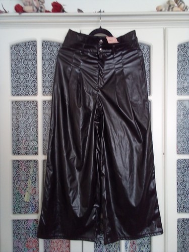 Shein wide leg pvc - wide,
